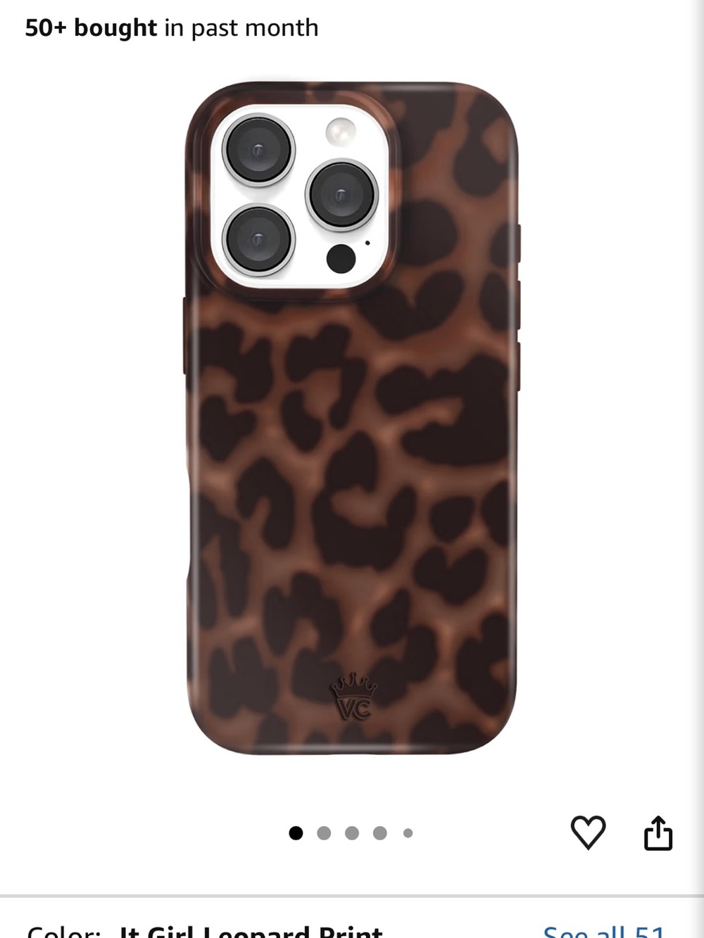 Velvet caviar Leopard Print  iPhone 16 pro Case